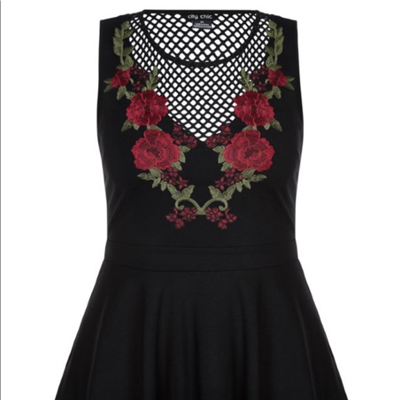 NWT City Chic Top Rose Devotion M/18W - Picture 3 of 10